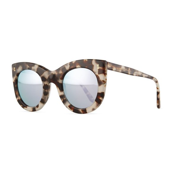 Illesteva Boca Silver Mirror Sunglasses main image 9